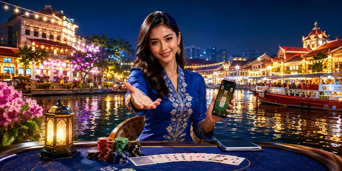 Permainan sukan maya dan poker di Melaka dengan tema tradisional moden