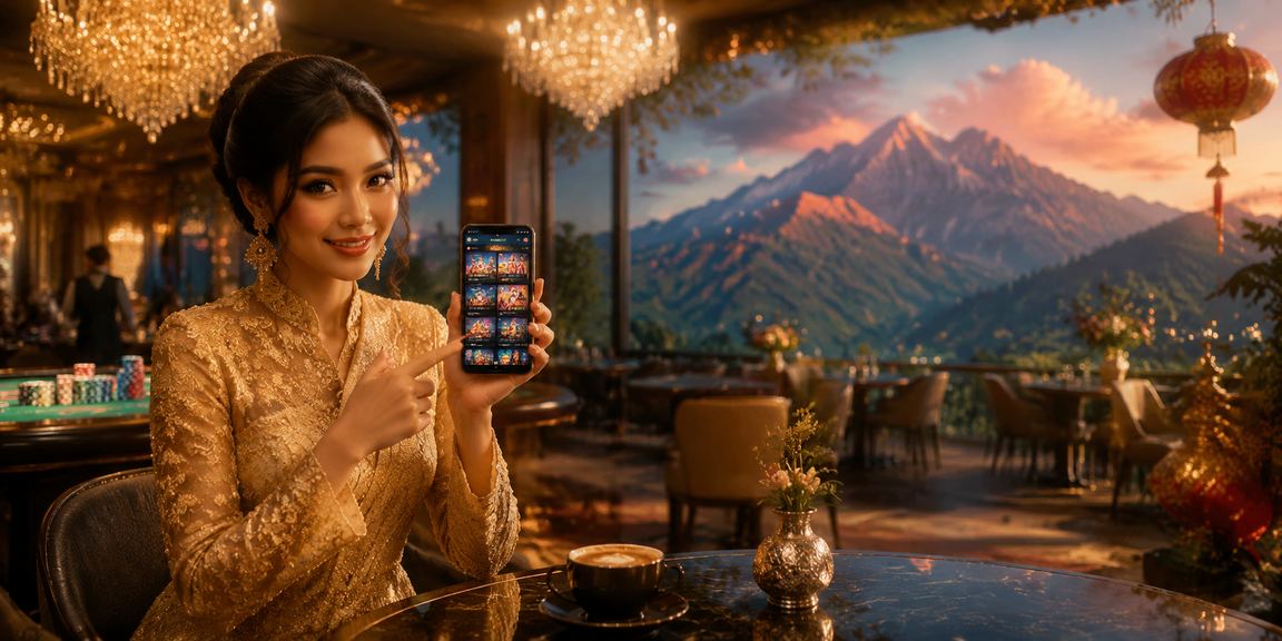 Pengguna VIP Sabah berbaju kebaya menikmati bonus eksklusif melalui platform aa66 yang selamat